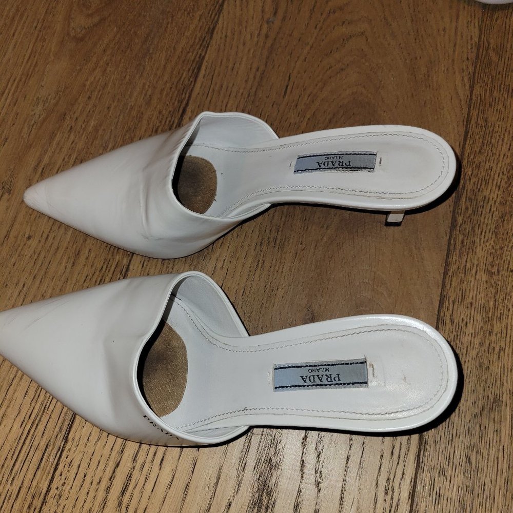 Prada heeled mules